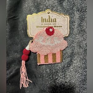 Beaded Cupcake Coin Purse